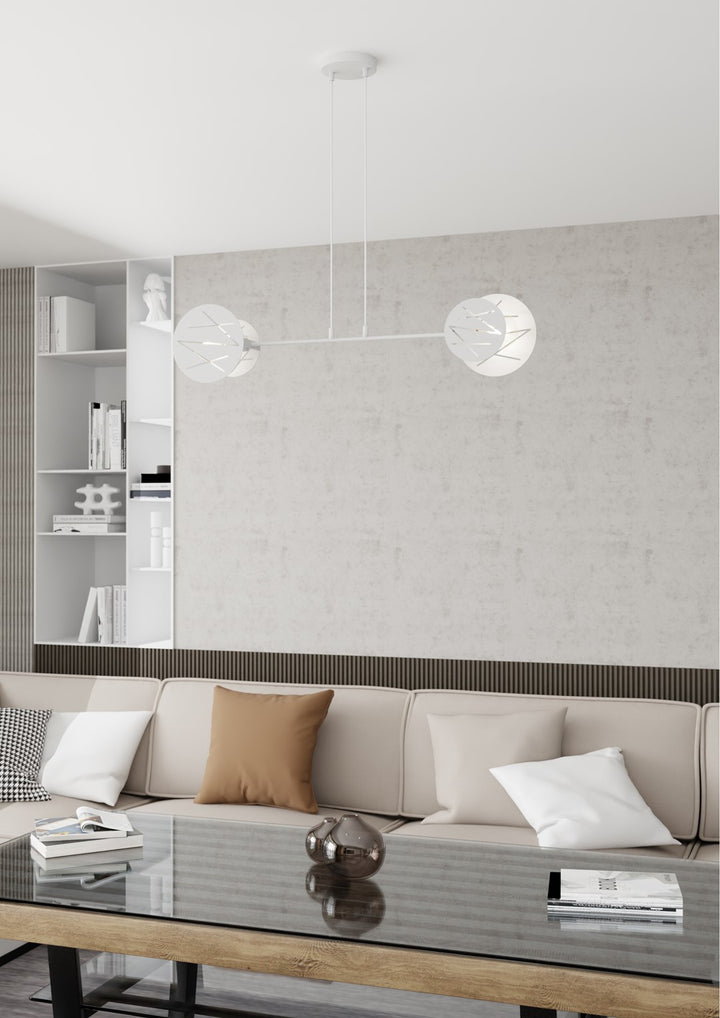 Lustra suspendata XOTIC 2 alba