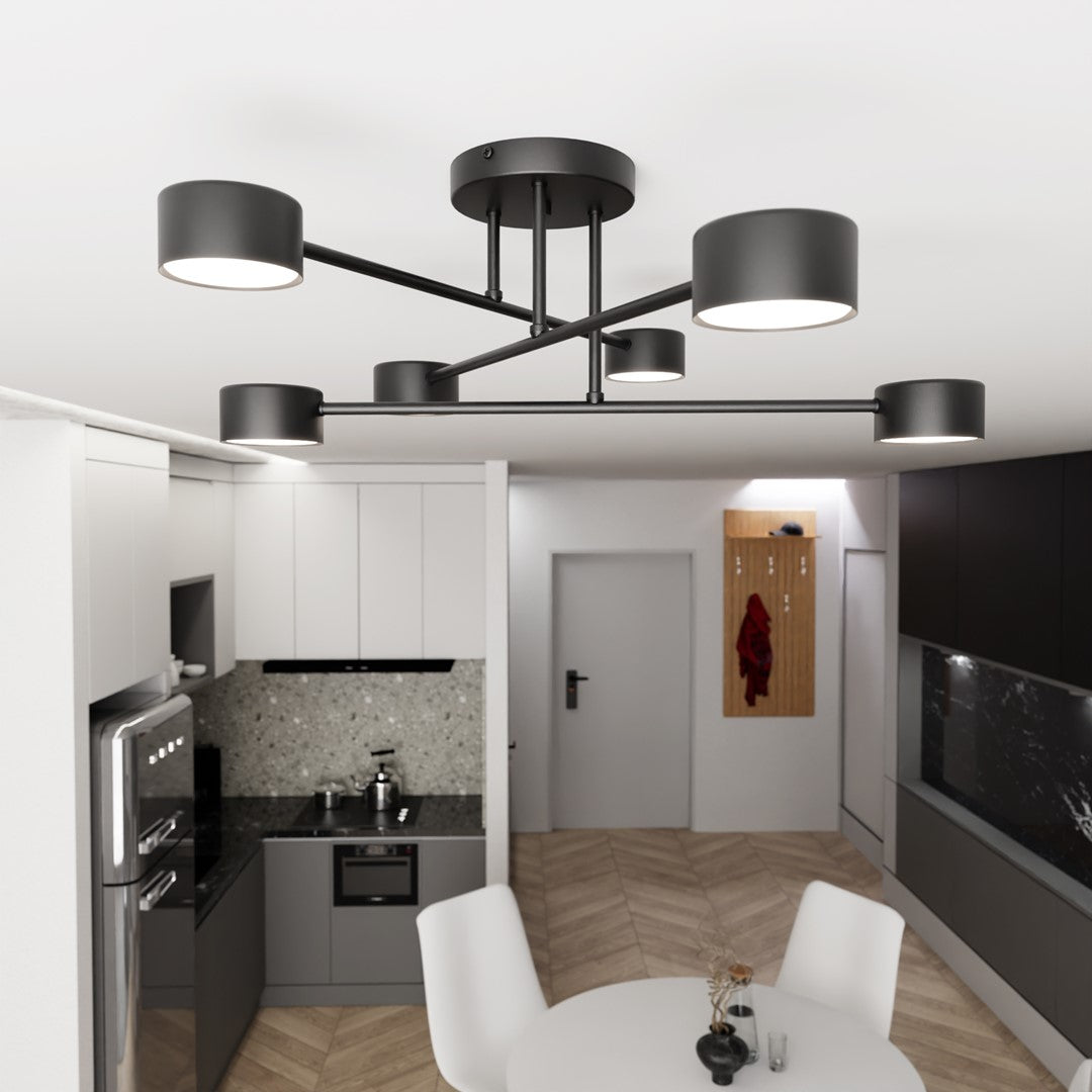 Lustra HALO 6 neagra