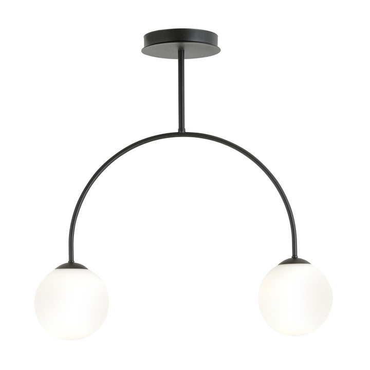 Lustra ARCHI 2 neagra OPAL