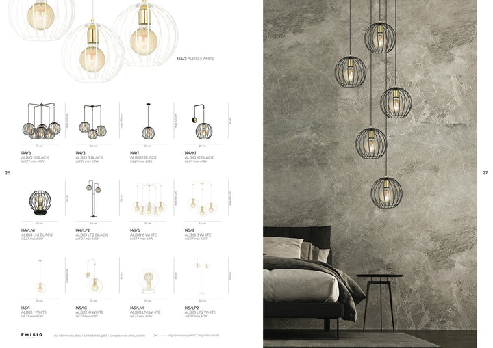 Lampa de podea ALBIO LP2 alba