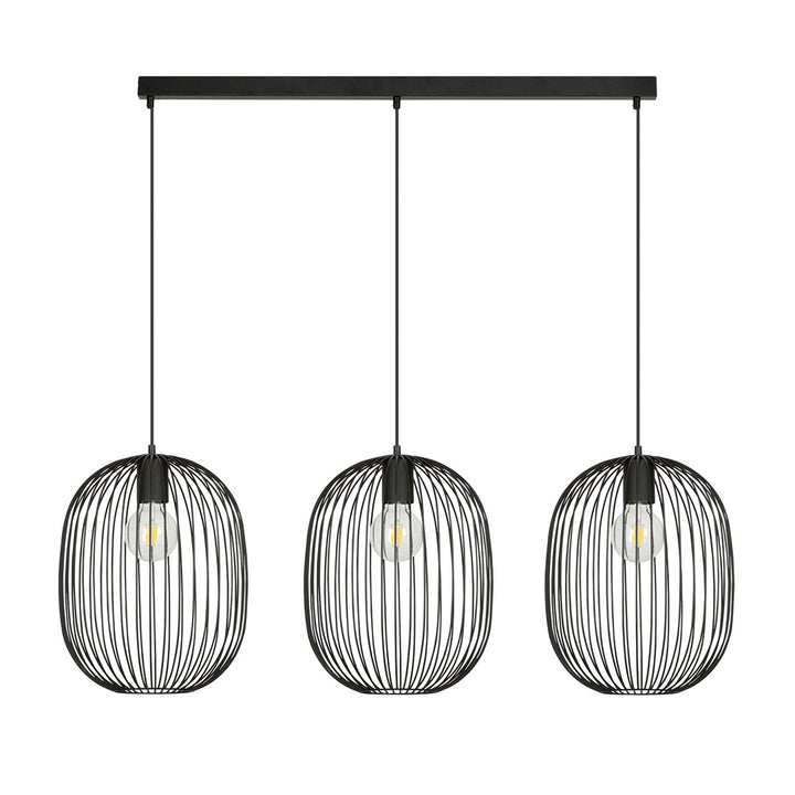 Lustra suspendata ONYX 3 neagra