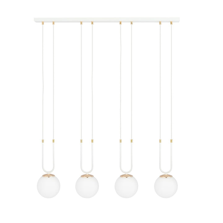 Lustra suspendata GLAM 4 alba/opal