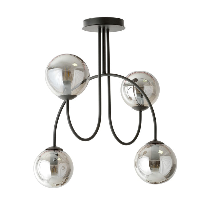 Lustra ARCHI 4A neagra GRAFIT