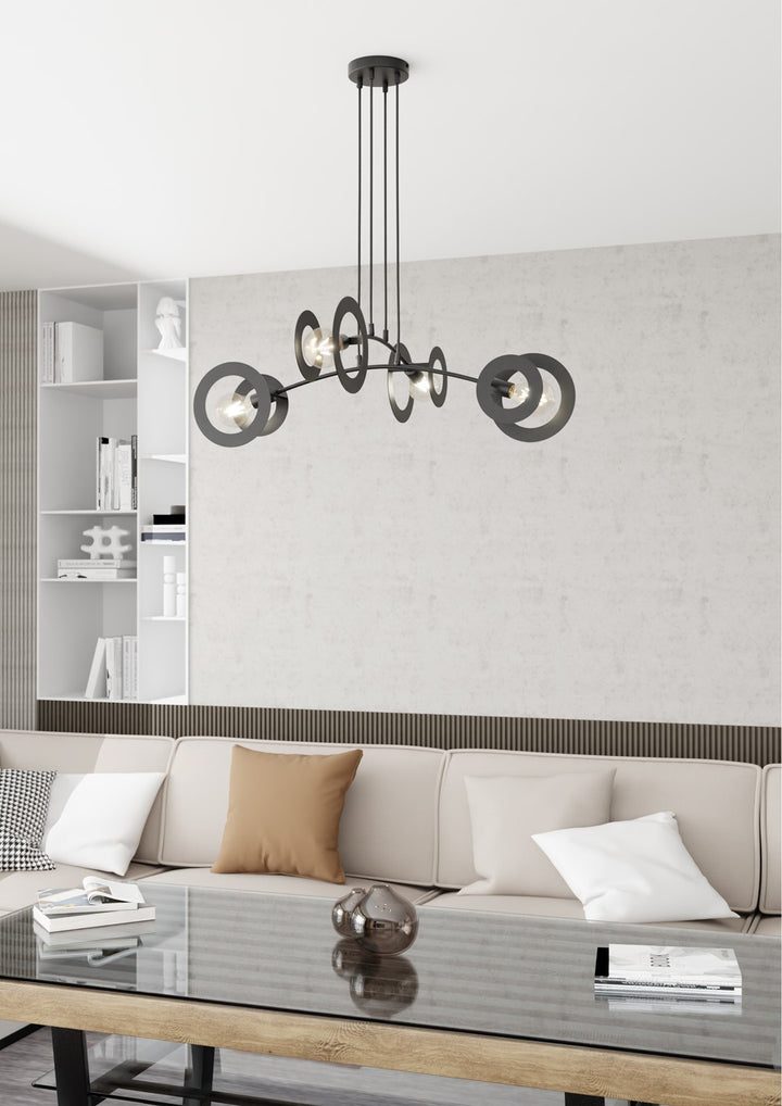 Lustra suspendata EUFORIA 4 neagra