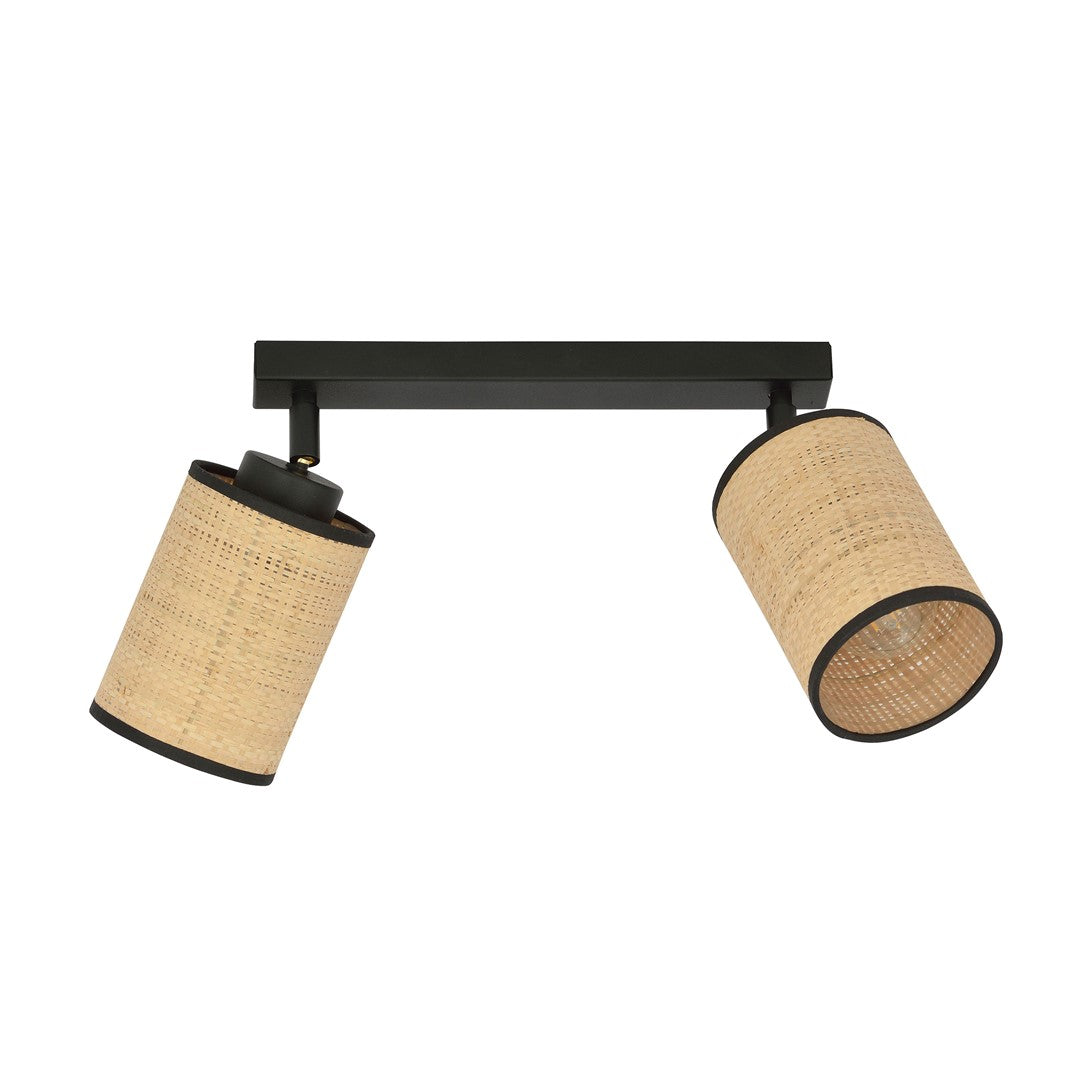 Plafoniera cu doua spoturi YOGA 2 BLACK