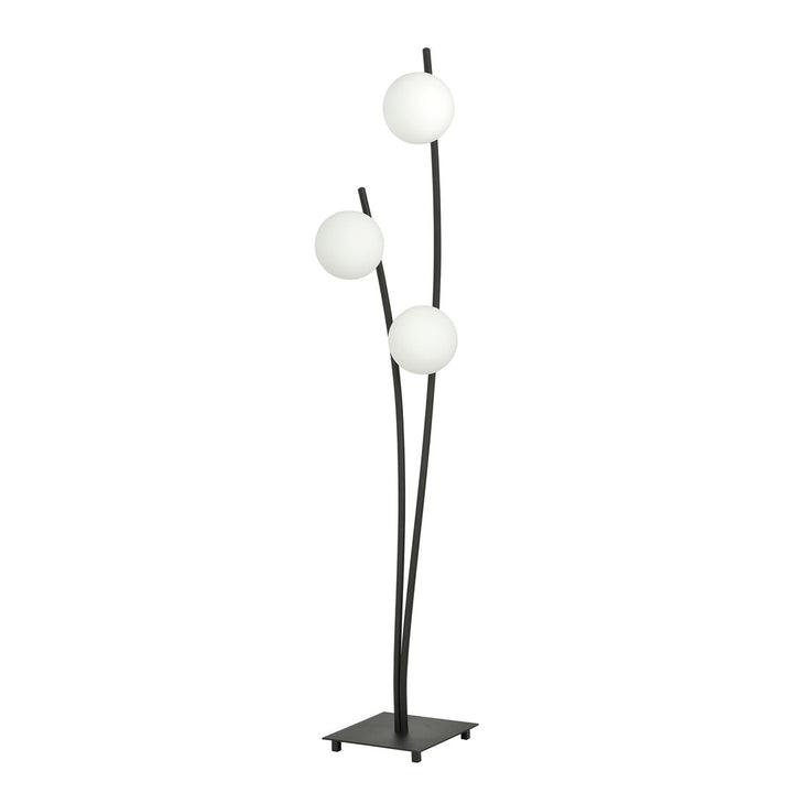 Lampa de podea HUNTER LP3 BLACK/OPAL