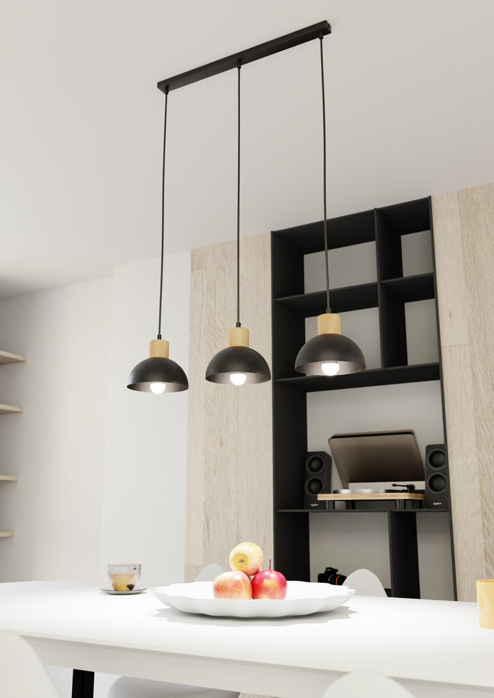 Lustra suspendata SECO 3 neagra