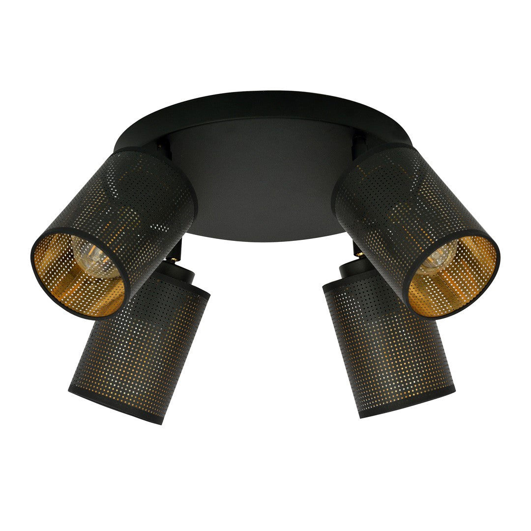 Plafoniera BRONX 4 PREMIUM neagra