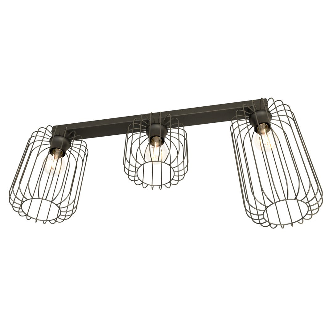 Plafoniera BARN 3 neagra