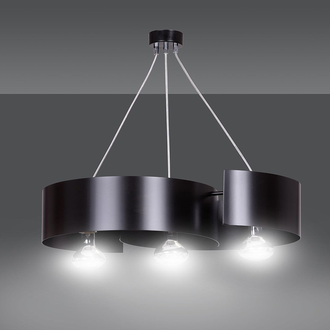 Lustra suspendata VIXON 3 neagra