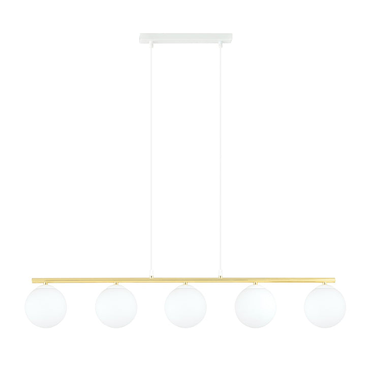 Lustra suspendata ALLORA 5 alba OPAL