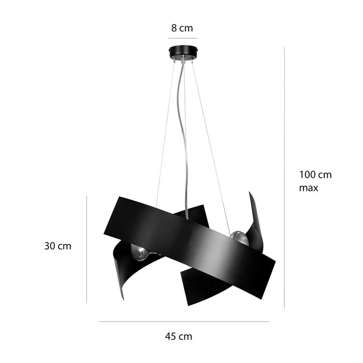 Lustra suspendata MODO neagra