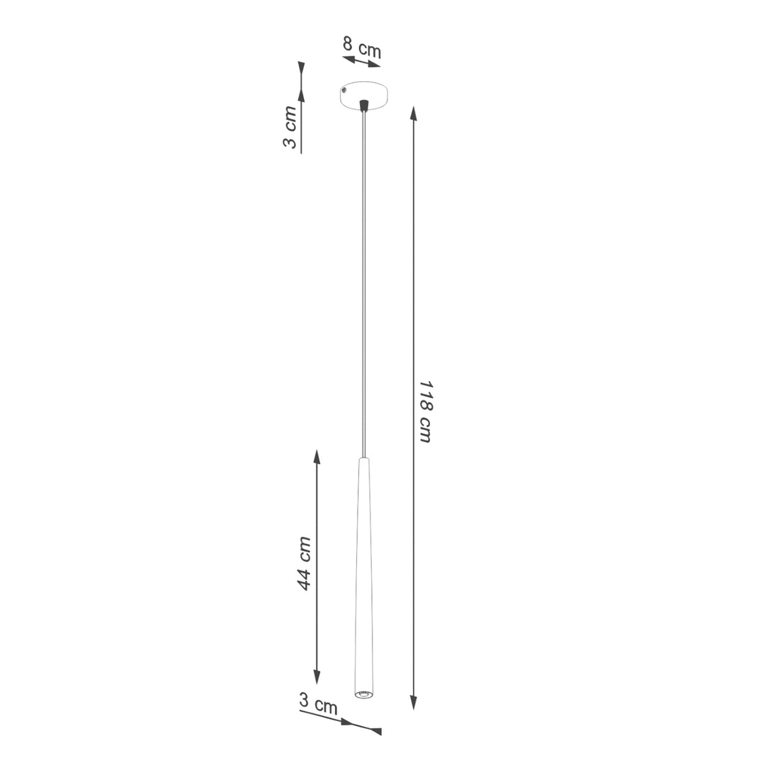 Pendul simplu BLISS 1 negru