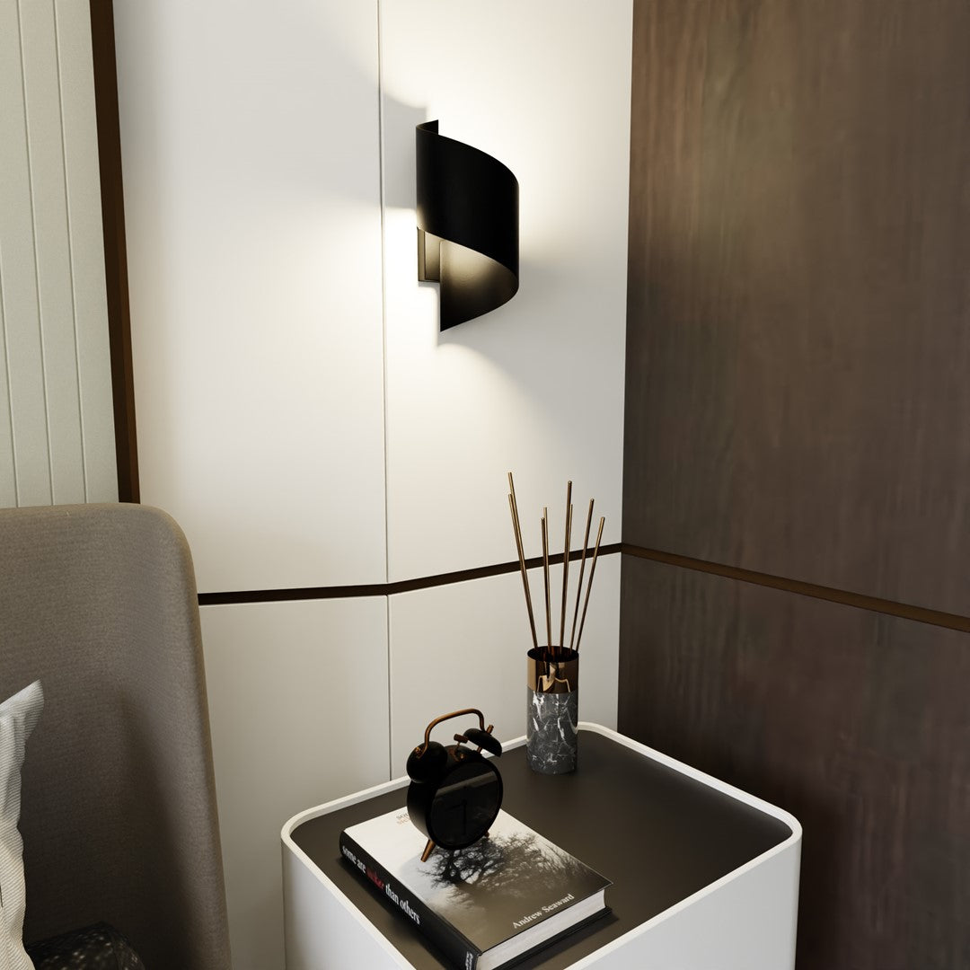 Aplica de perete SPINER neagra