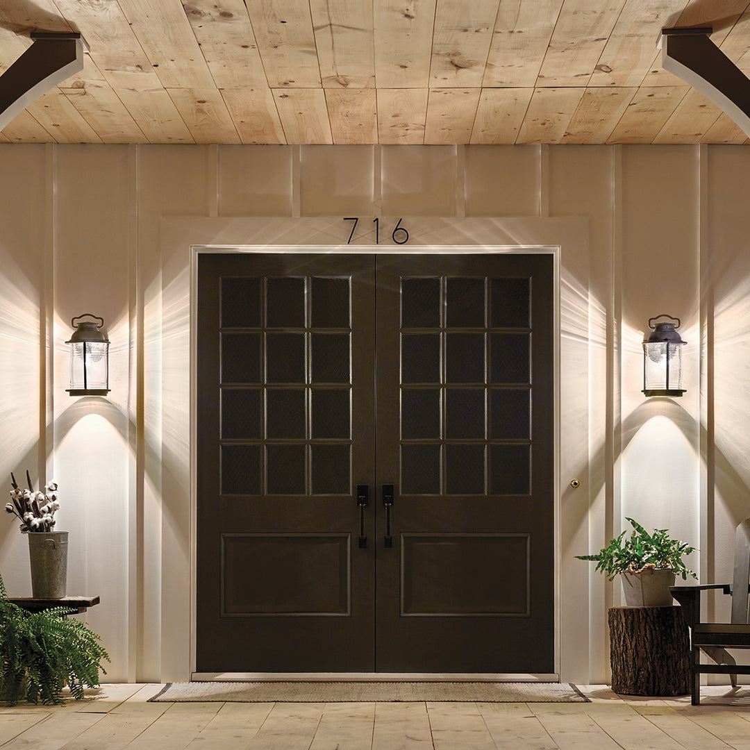 Aplica de perete exterior Ashland Bay 1 lt Weathered Zinc