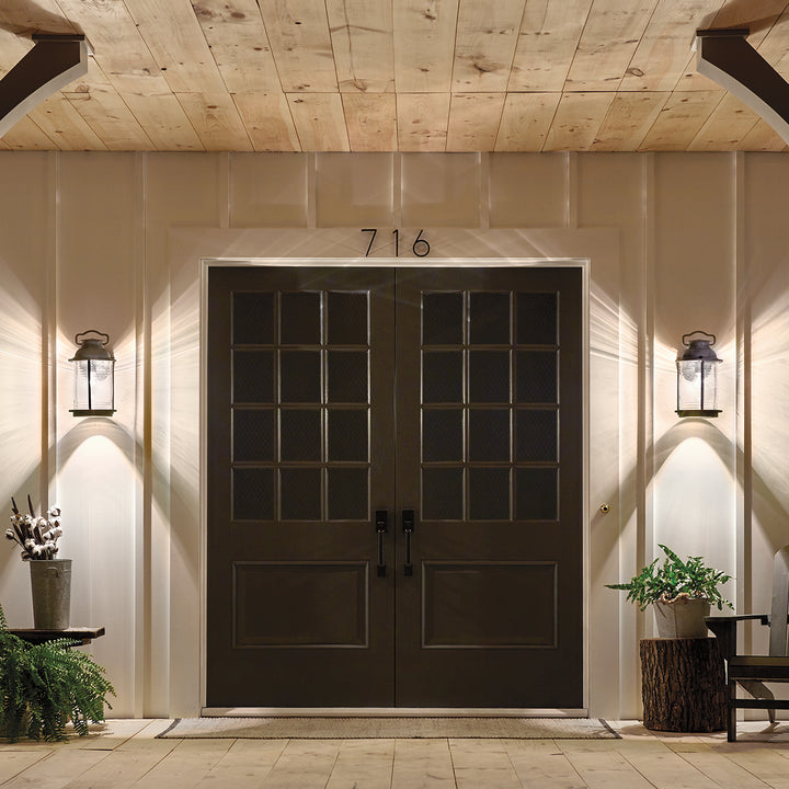 Aplica de perete exterior Ashland Bay 1 lt Weathered Zinc