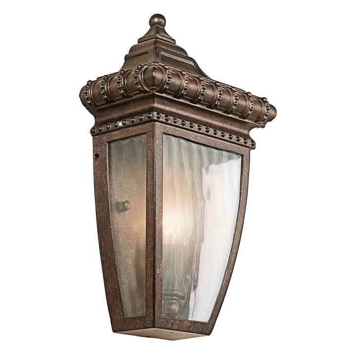 Aplica de perete exterior Venetian Rain 1 lt Brushed bronz