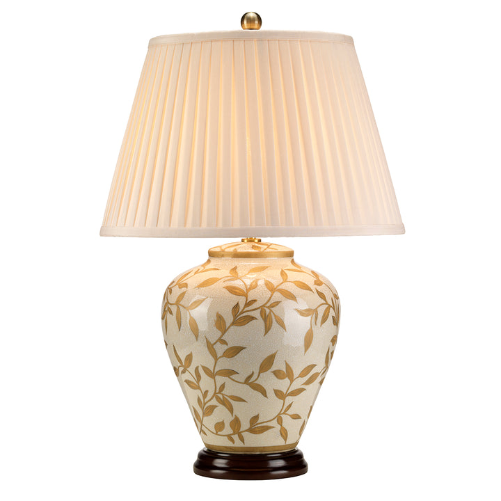 Lampa de masa Leaves Brown auriu 1 lt Brown and auriu