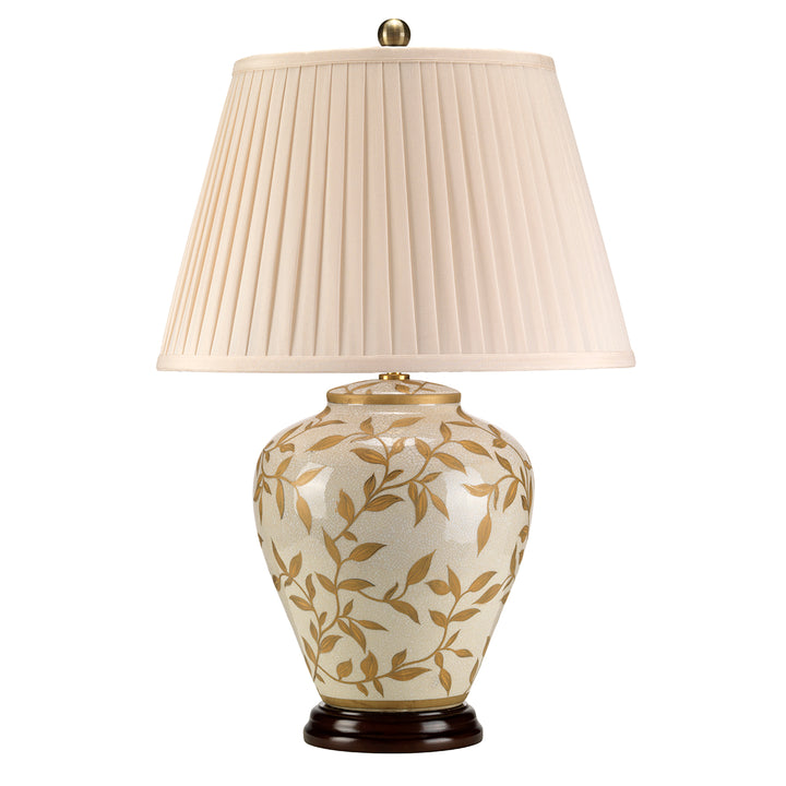 Lampa de masa Leaves Brown auriu 1 lt Brown and auriu
