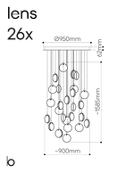 Candelabru Lens cu 26 de elemente Bomma