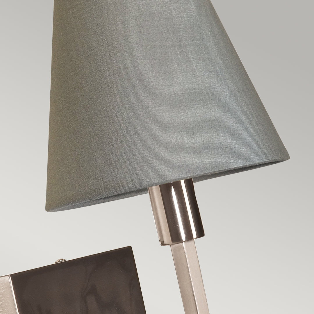 Aplica de perete Lucerne 1 lt nichel periat, gri Shade
