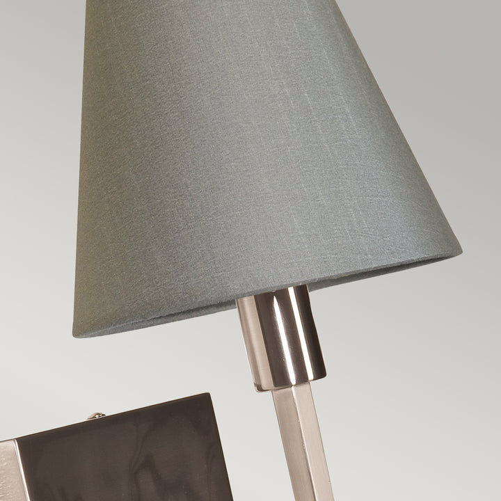 Aplica de perete Lucerne 1 lt nichel periat, gri Shade