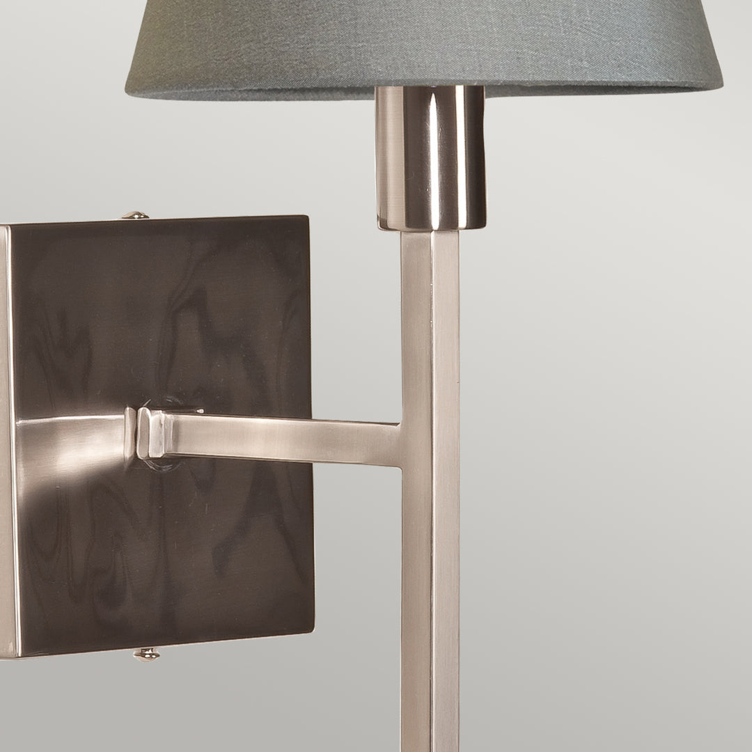 Aplica de perete Lucerne 1 lt nichel periat, gri Shade
