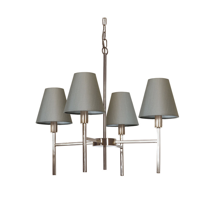 Candelabru Lucerne 4 lt nichel periat, gri Shades