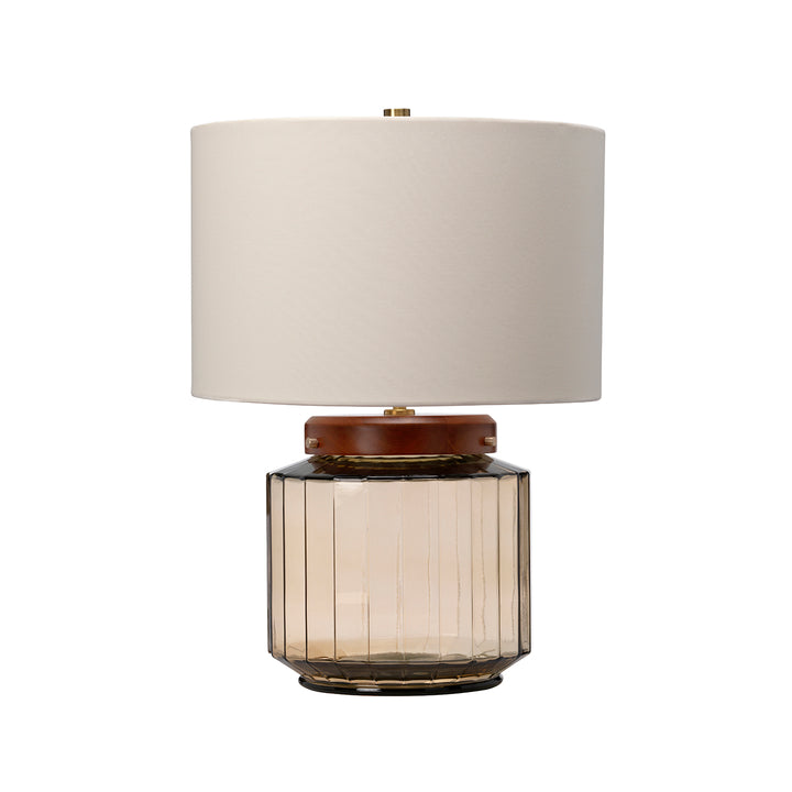 lampa de masa Luga 1 lt alama antichizata - abajur fumuriu