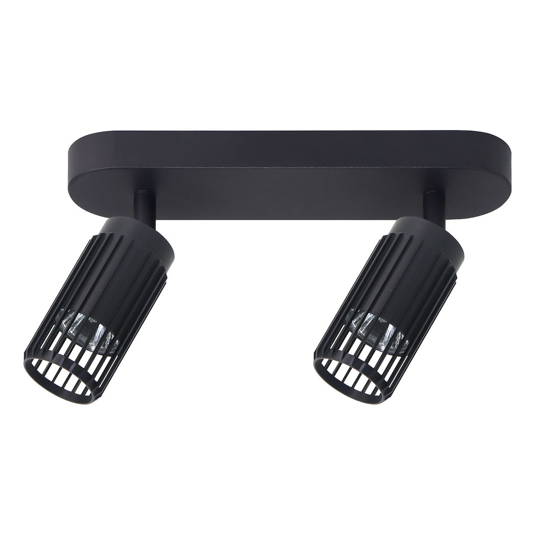 Plafoniera neagra cu 2 spoturi Vertical 2xGU10