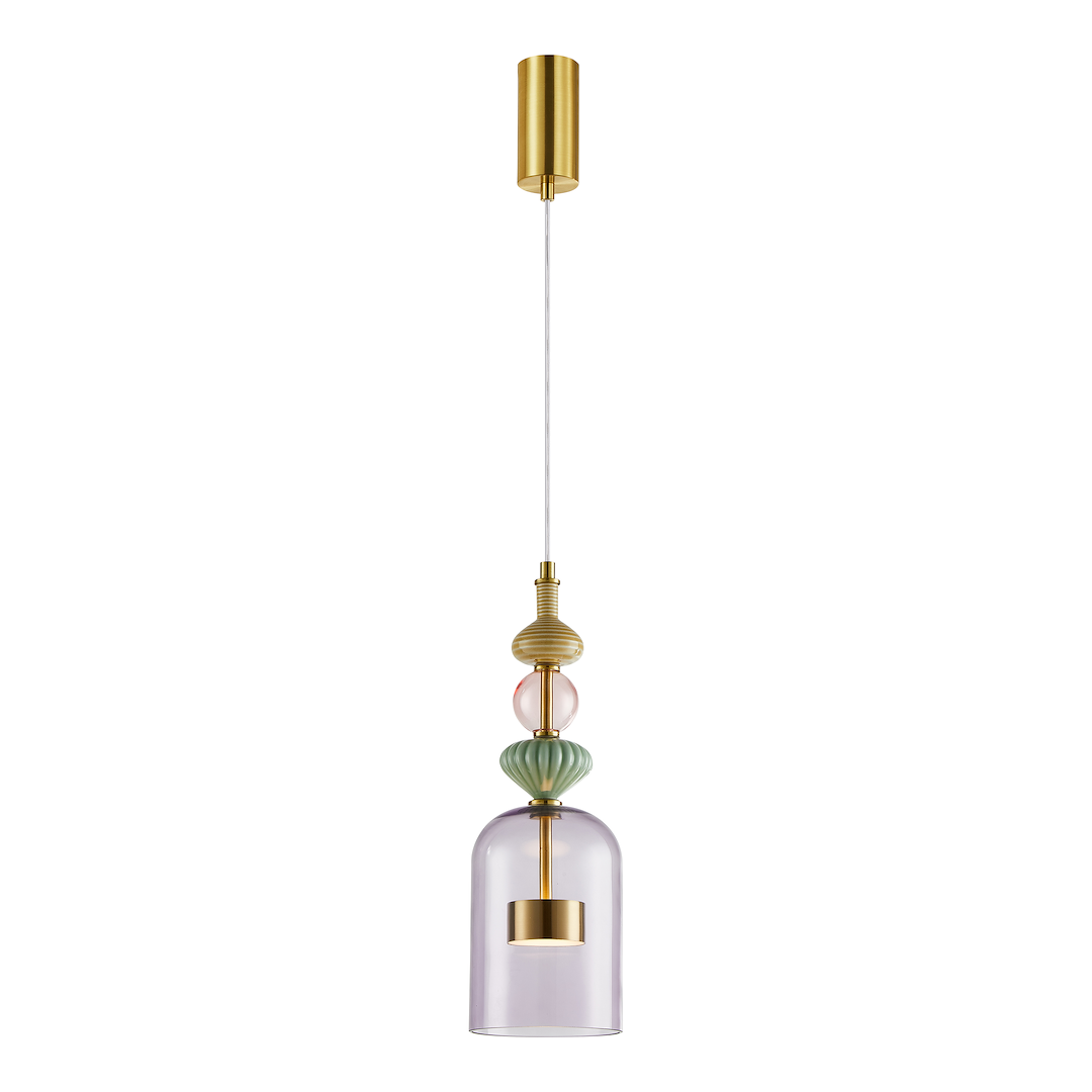 Lustra suspendata led ARTE finisaj alama 12W dia. 13 cm