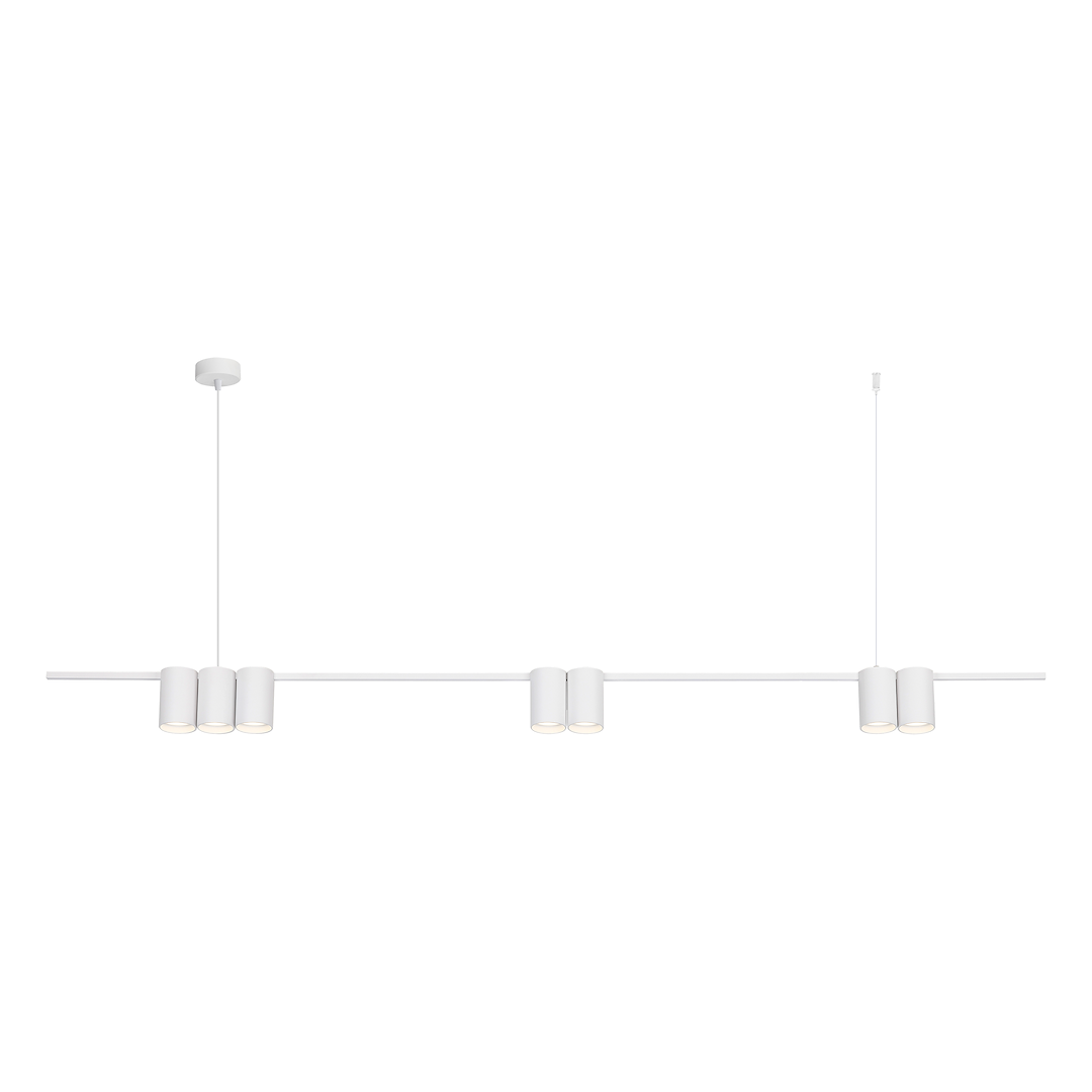 Lustra led liniara suspendata Genesis 7xGU10 Alba