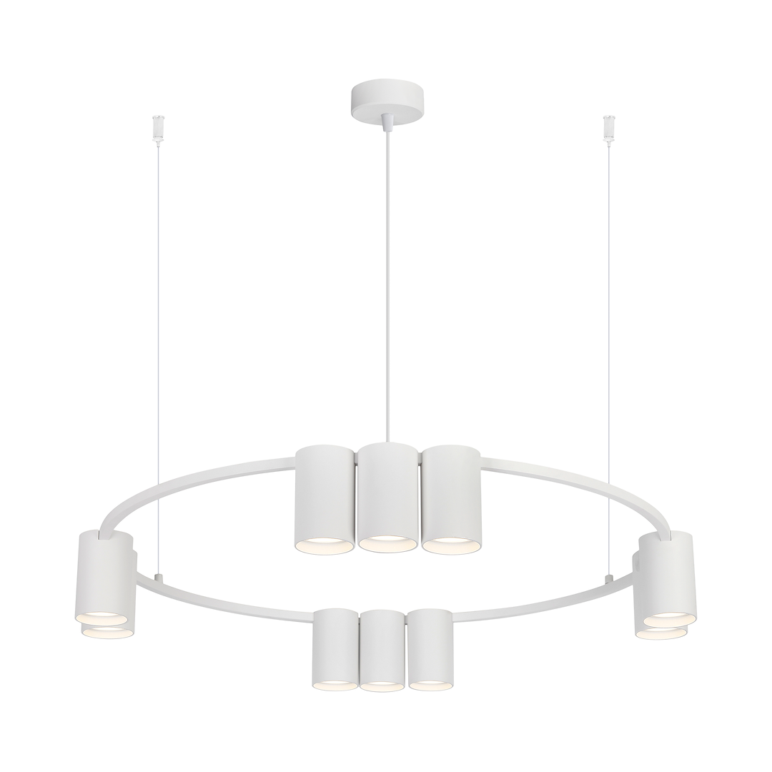 Lustra suspendata in forma de cerc Genesis 10xGU10 Alba