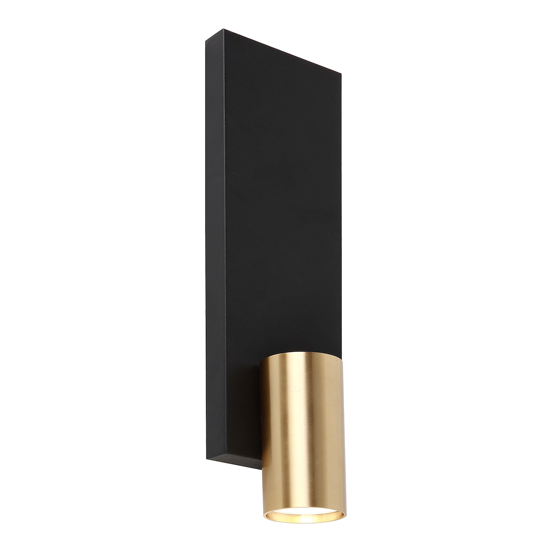 Aplica de perete design negru auriu 1xGU10