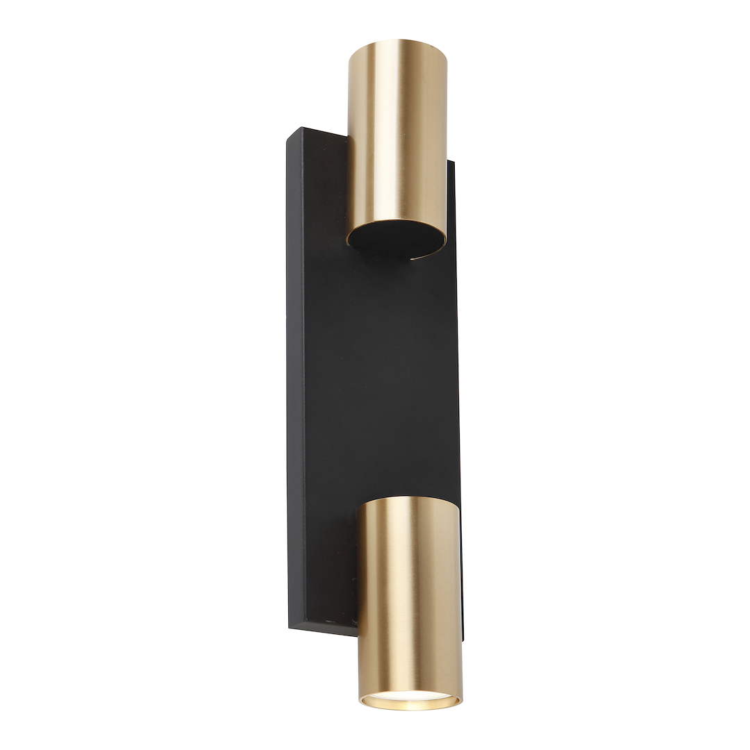 Aplica de perete design negru auriu genesis 2xGU10