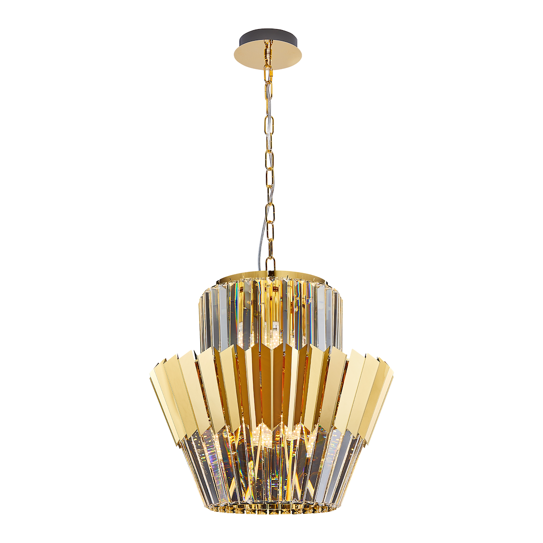 Candelabru DONNA auriu 9xE14