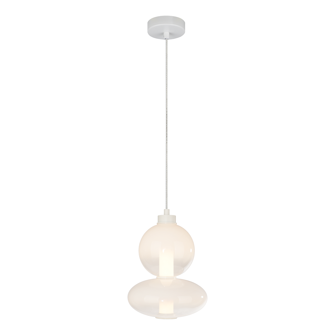 Lustra suspendata DAPHNE alba 12W