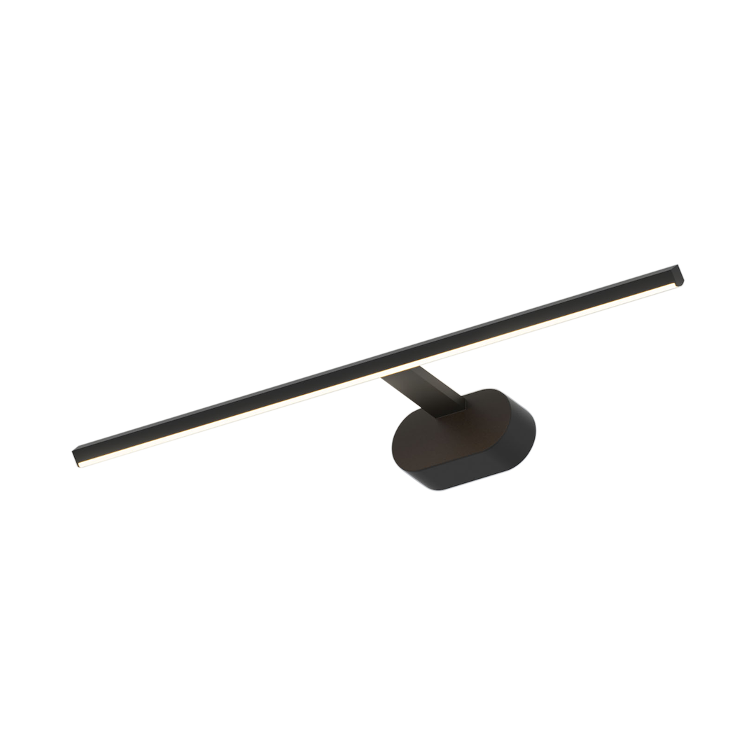 Aplica de perete neagra slim Prado 11W LED 3000K