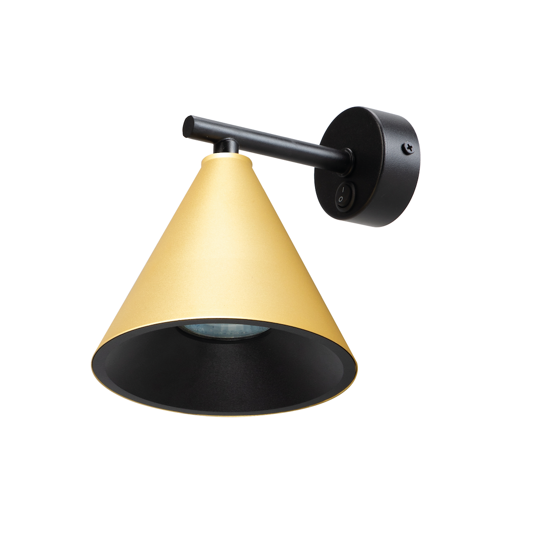 Aplica de perete Cone aurie 1xGU10