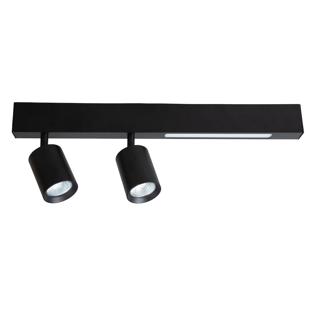 Plafoniera Magnet 5W+2xGU10 3000/4000K Neagra