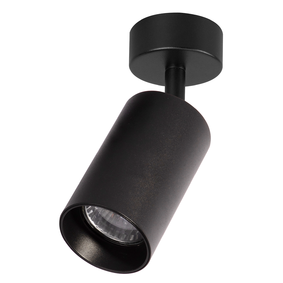 Pipe Spot negru 1xGU10 ajustabil