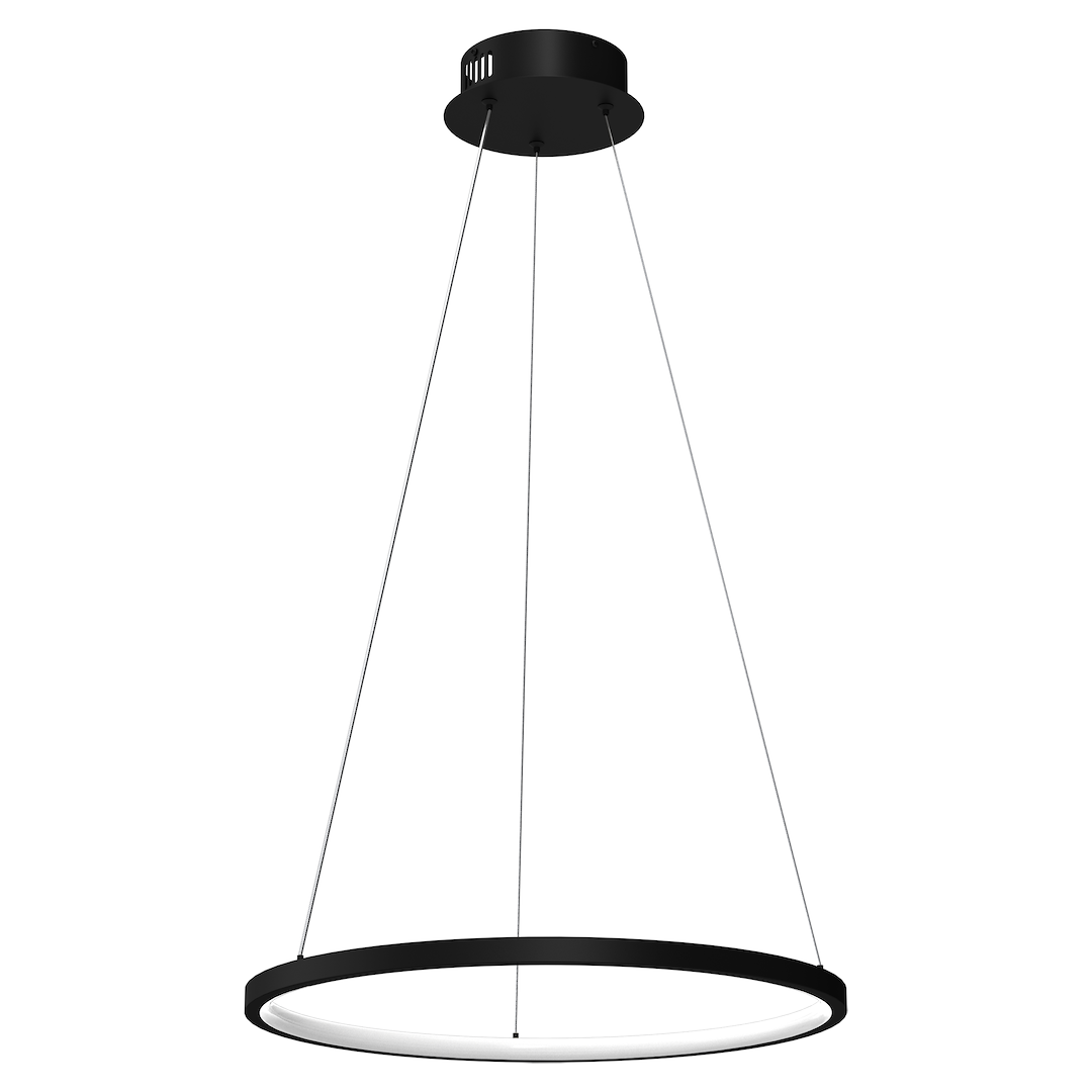 Lustra suspendata Hoop Neagra 27W LED