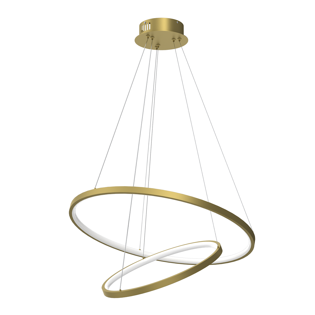 Suspensie LED HOOP auriu 51W