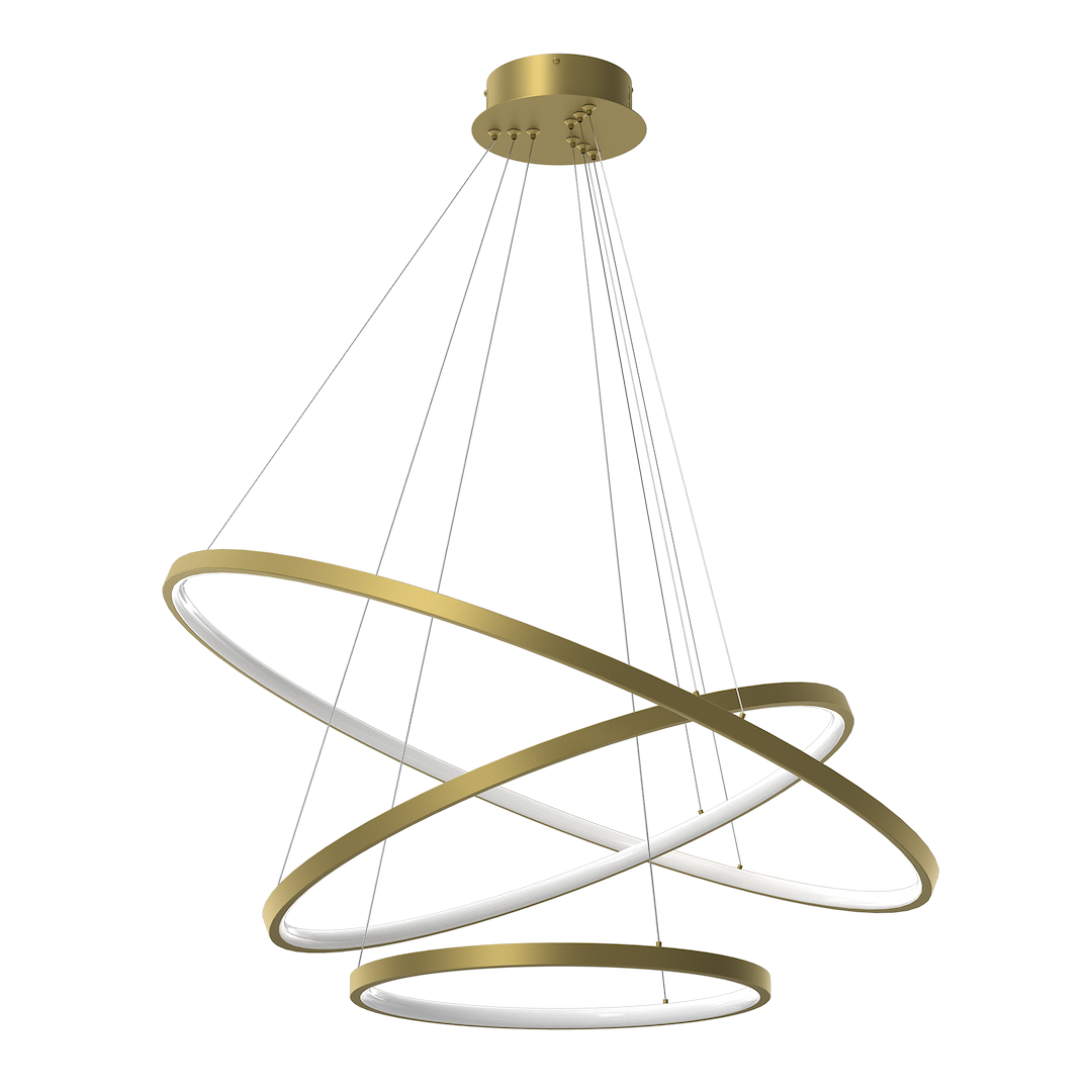 Suspensie LED HOOP auriu 93W