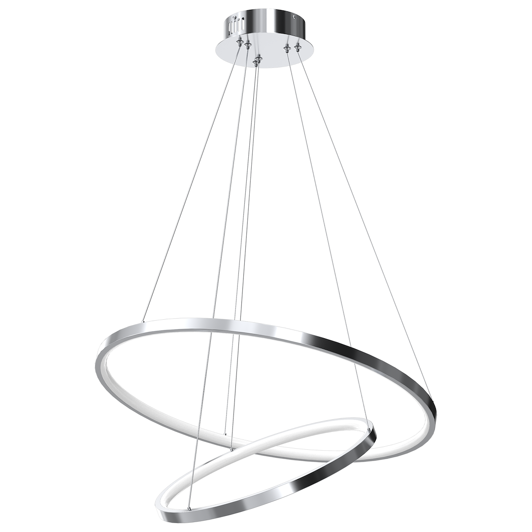 Lustra suspendata LED HOOP CROM 51W