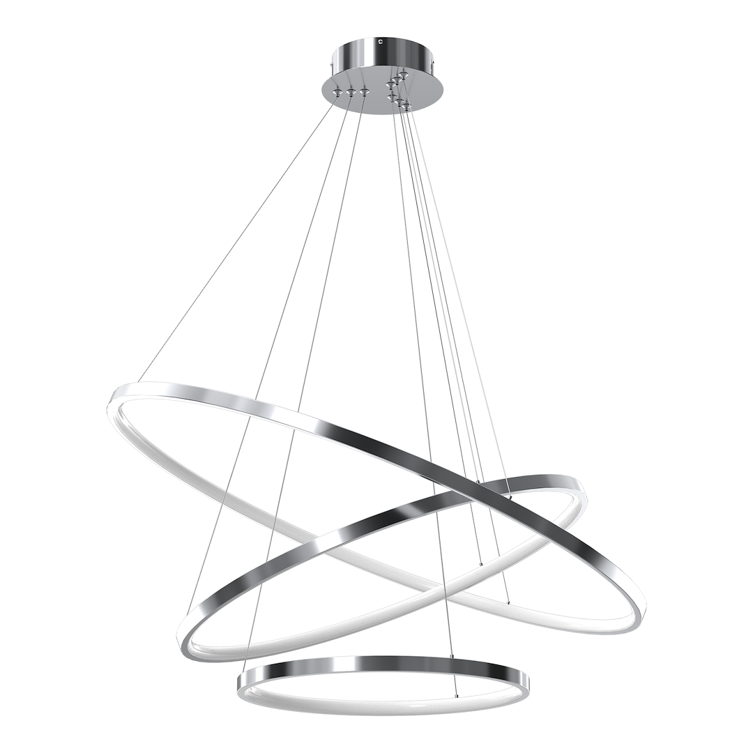 Lustra suspendata LED HOOP CROM 93W