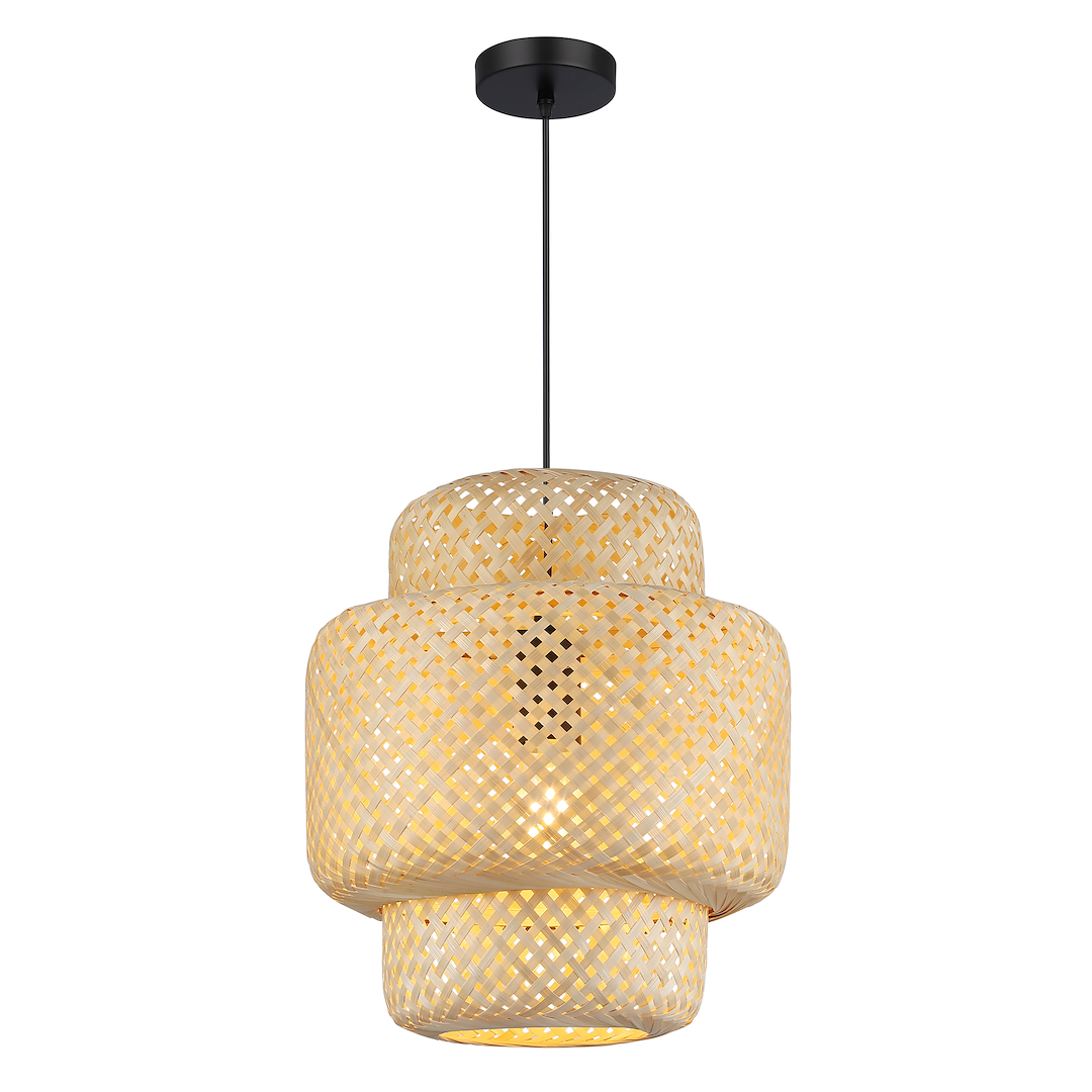 Lustra suspendata din bambus HESTIA 30cm 1xE27
