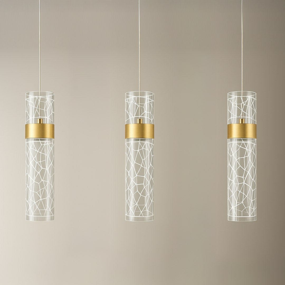 Lustra cu pendule din sticla LED LAGOS 24W