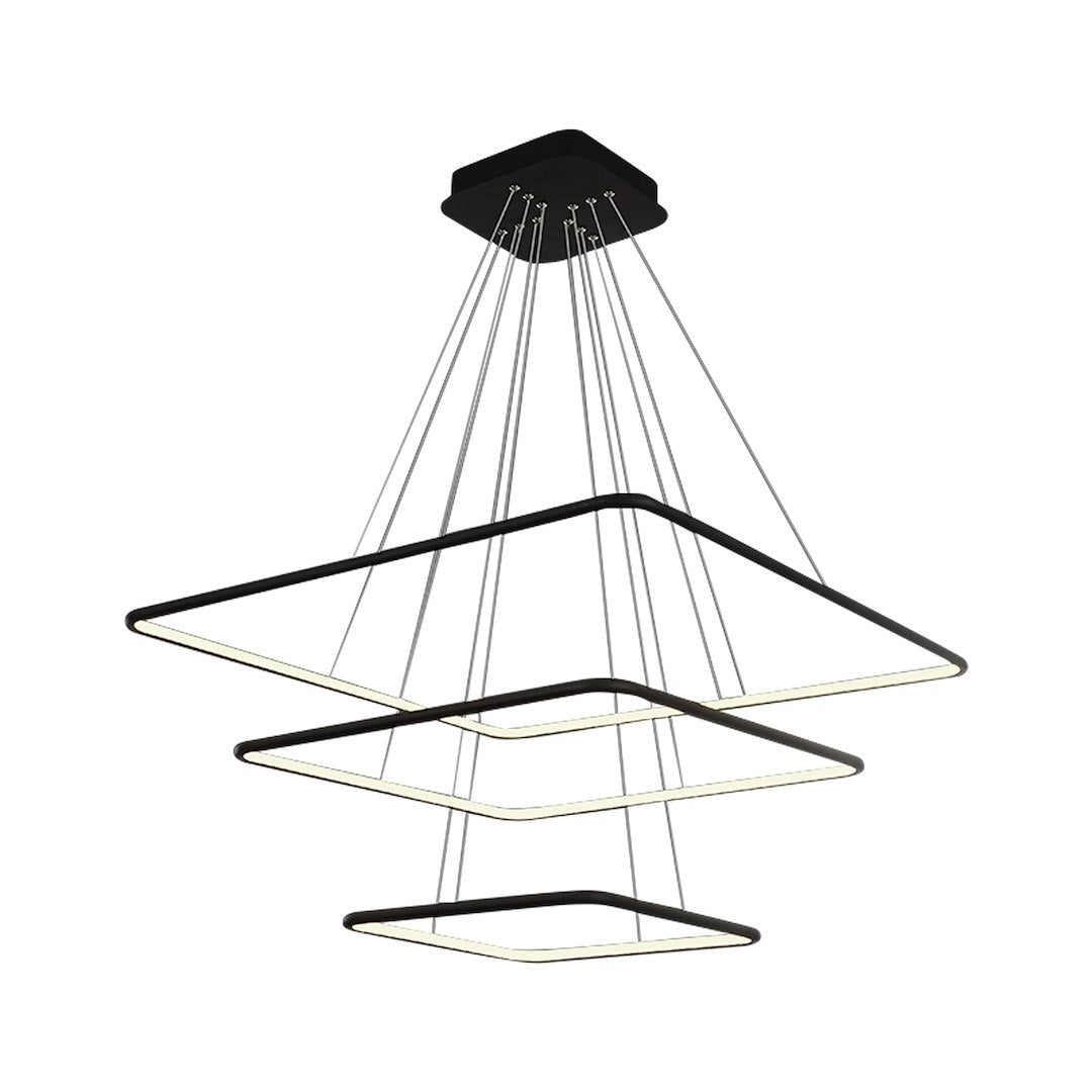 Lustra suspendata NIX NEGRA 117W LED
