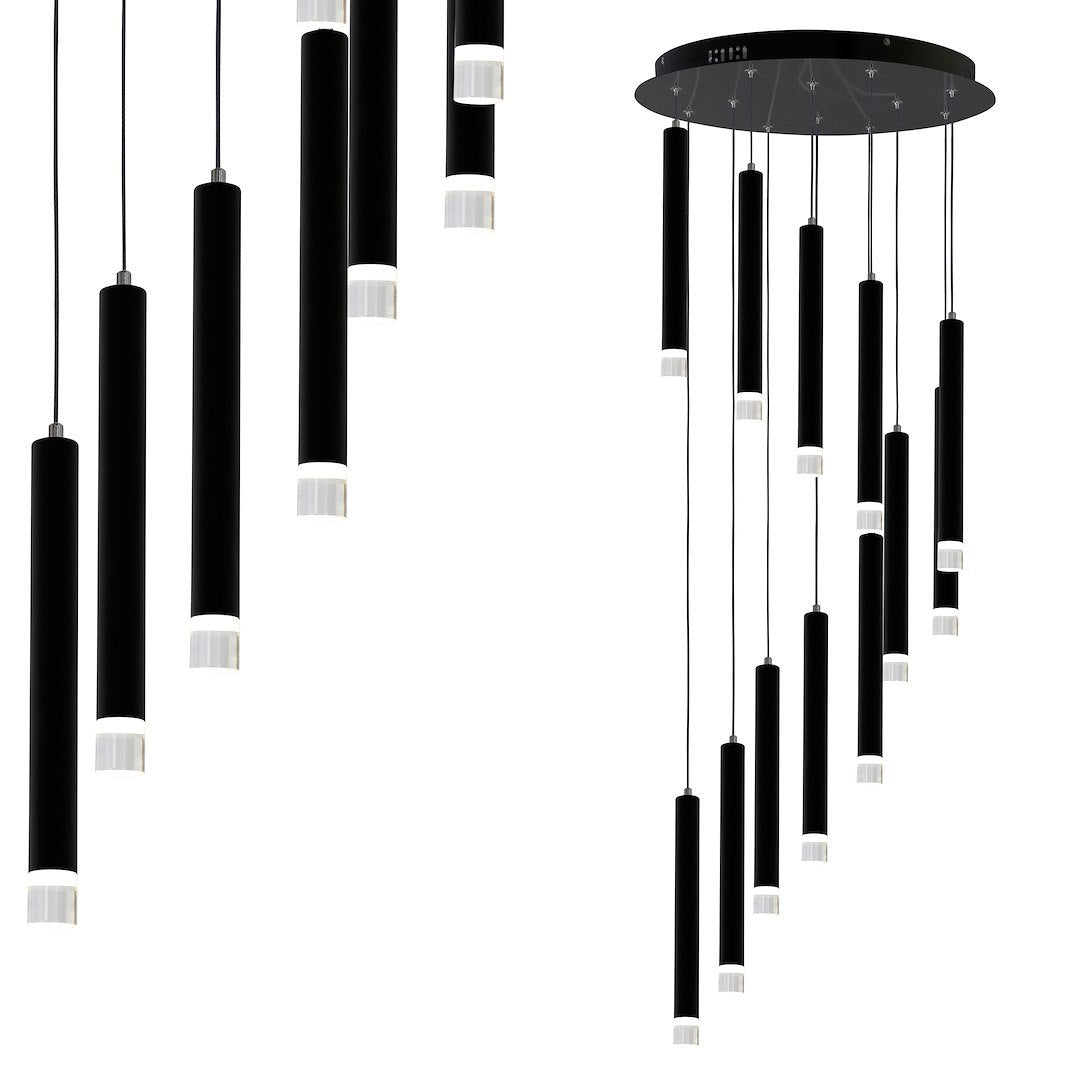 Lustra LED CARBON 12W
